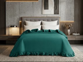 Narzuta na łóżko MONTEGO, naftowa Rozmiar: 200 x 220 cm