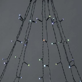 Nedis WIFILXT01C180 - Kurtyna LED RGB, 240 diod LED, 11 trybów, 8 m, IP65, Wi‑Fi (Tuya)