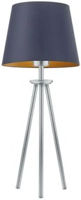 Lampa ze stożkowym abażurem na srebrnym stelażu - K0-W42