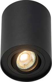 Inteligentny reflektor sufitowy czarny regulowany z WiFi GU10 - Rondoo up