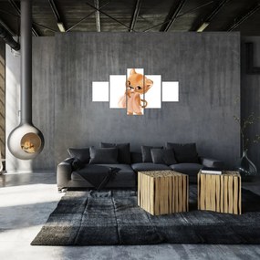 Obraz - Zwierzątko akwarelowe N⁰6 (125x70 cm)