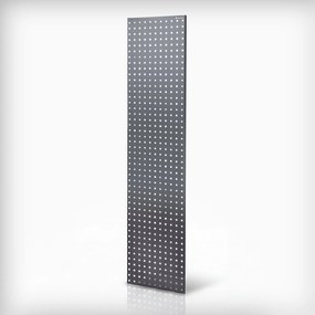 Tablica perforowana do regału antracytowa: JOHNNY, 2 sztuki, 1800 x 20 x 420 mm
