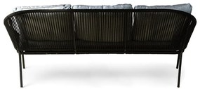 Czarna 3-osobowa sofa ogrodowa Bonami Selection North