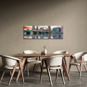 Obraz - Houses of Parliament w Londynie (z zegarem) (90x30 cm)