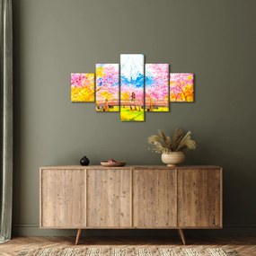 Obraz - Malowana para, akwarela (125x70 cm)