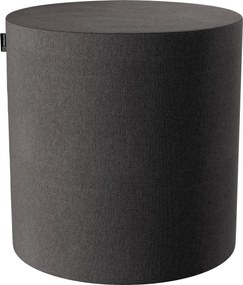 Puf Barrel kolor szary tkanina strukturalna