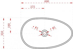 Umywalka nablatowa TWA65
