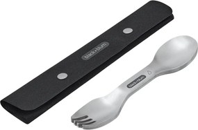 Widelce ze stali nierdzewnej w kolorze srebra zestaw 4 szt. Spork – Black + Blum