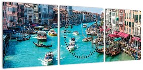 Obraz  - Canal Grande, Wenecja, Włochy (z zegarem) (90x30 cm)
