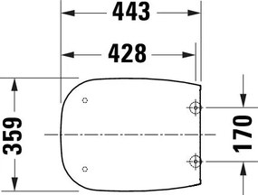 Deska sedesowa Duravit Univavo Soft-Close