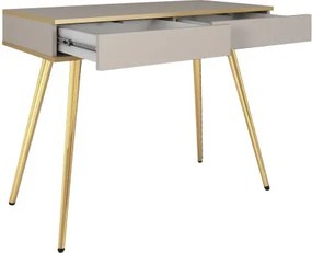 ORIANA Toaletka T 102 beżowa | nogi złote