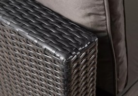 Zestaw mebli ogrodowych Evora technorattan sofa z daszkiem + 2 fotele