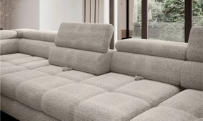 Narożnik EMPOLI XL w układzie U Lewostronny z funkcją spania Lewostronny w ktaninie AUSTIN 20 WERSAL