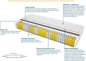 Materac Geneva Trawa - Rozmiar: 200x210 cm, Wysokość: 16 cm
