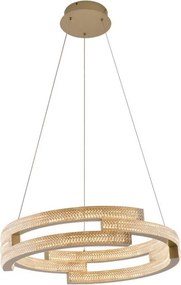 Żyrandol LED na lince TARJA LED/36 W/230 V 3000/4000/6000 K śr. 60 cm złoty