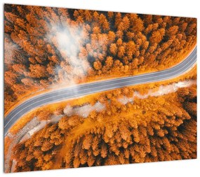 Obraz na szkle - Górska droga (70x50 cm)