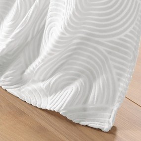 Biała aksamitna zasłona 135x260 cm Eva – douceur d'intérieur