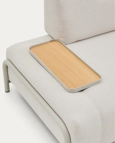 Beżowa sofa modułowa z tkaniny szenilowej 200 cm Compo – Kave Home