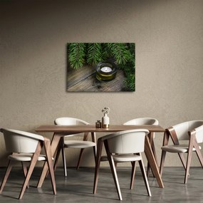 Obraz - świeca bożonarodzeniowa (70x50 cm)