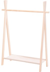 Wieszak na ubrania dla dzieci, 80 x 30 x 100 cm, drewniany