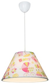Biała lampa dziecięca ø 35 cm Tria – Squid Lighting