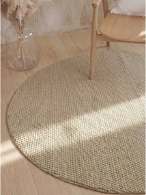 Wełniany okrągły dywan tkany ręcznie w naturalnym kolorze ø 200 cm Richmond Diana – Ted Baker