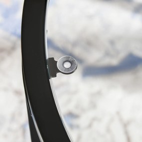 HOMCOM Zestaw Stolików Pomocniczych, 2 Stoliki, Ø70 &amp; Ø54 cm, Hartowane szkło, Czarna metalowa ram | Aosom PL