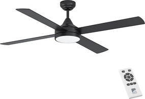 Eglo 35085 - LED Ściemniany wentylator sufitowy TRINIDAD LED/20W/230V + pilot czarny