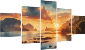 Obraz - Widok z plaży (125x70 cm)