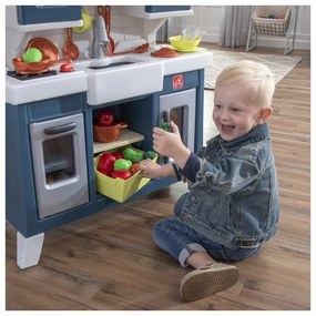 Nowoczesna realistyczna kuchnia dla dzieci z wieloma akcesoriami step2