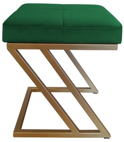 Pufa ZETA LOFT taboret podnóżek podstawa złota MG25