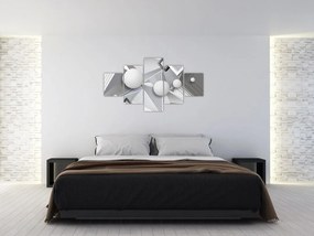 Geometryczny abstrakcyjny obraz (125x70 cm)