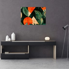 Obraz na szkle - Geometryczne motywy naturalne II. (70x50 cm)