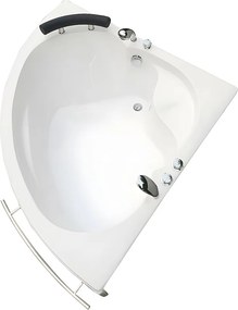 Wanna narożna NAVONA z kranami - 263 l - 135 x 135 x wys.54 cm