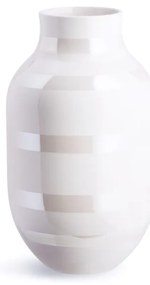 Biały kamionkowy wazon Kähler Design Omaggio, wys. 30,5 cm