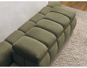 Zielona ławka z materiału bouclé – Bobochic Paris