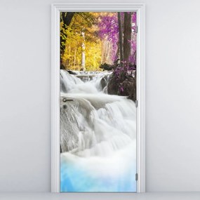 Fototapeta na drzwi - Erawan, wodospad w lesie (95x205cm)