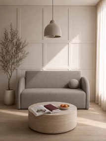 Sofa rozkładana Nubi trzyosobowa 140 cm z pojemnikiem - beżowa boucle Quelle 16