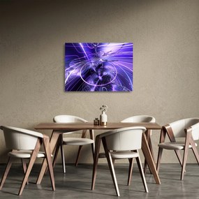 Obraz na szkle abstrakcji technicznej (70x50 cm)