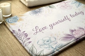 Dywanik antypoślizgowy do łazienki Dywanik antypoślizgowy do łazienki Kwiatowy wzór