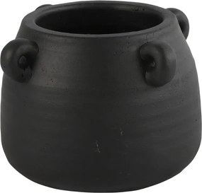 Czarna cementowa donica CELTIC Wielkość: S