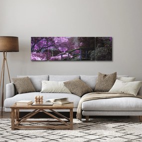 Obraz - fioletowe drzewa (170x50 cm)