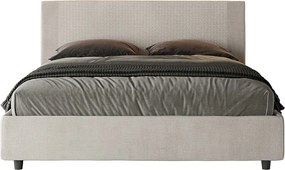 Łóżko bez stelaża tapicerowane 160x210 tkaniny Labirinto 01 Biały Rosal