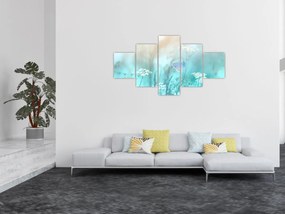Obraz - Motyl w niebieskim (125x70 cm)