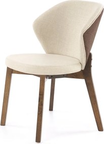 Krzesło do jadalni na orzechowych nogach K583 Halmar