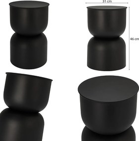 Stolik kolumna DISA, matowy, Ø 31 cm