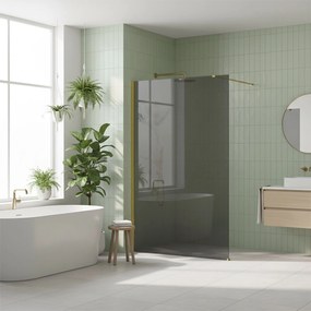 Kabina prysznicowa Walk-In Rea Flexi Grey / Gold 100