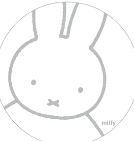 Biały/szary ochraniacz do łóżeczka z mieszanki bawełny 96 cm Miffy – Roba