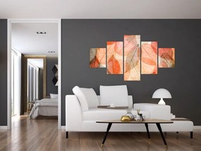 Obraz malowanych jesiennych liści (125x70 cm)