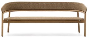 Beżowo-naturalna sofa ogrodowa z litego drewna akacjowego Arinella – Kave Home